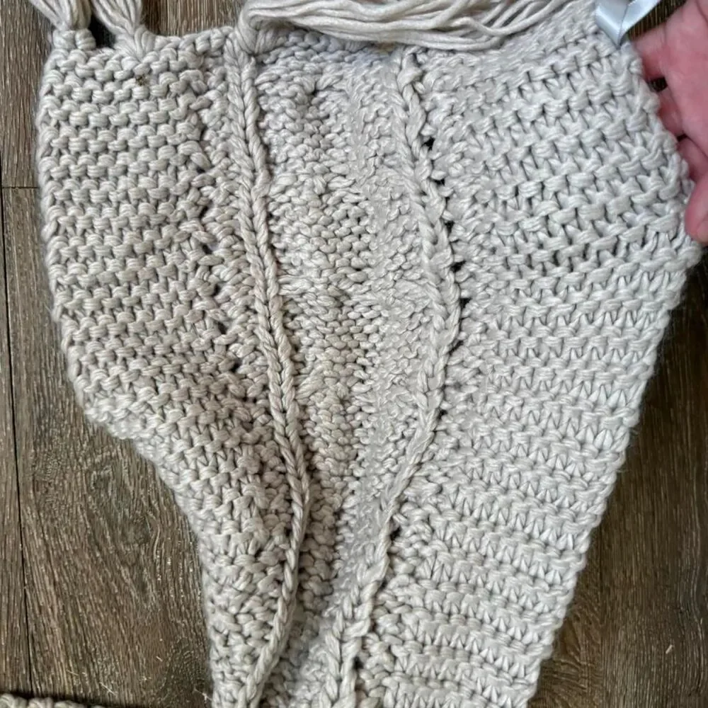 Charlotte-russe Women's Tan and Cream Scarf-wraps